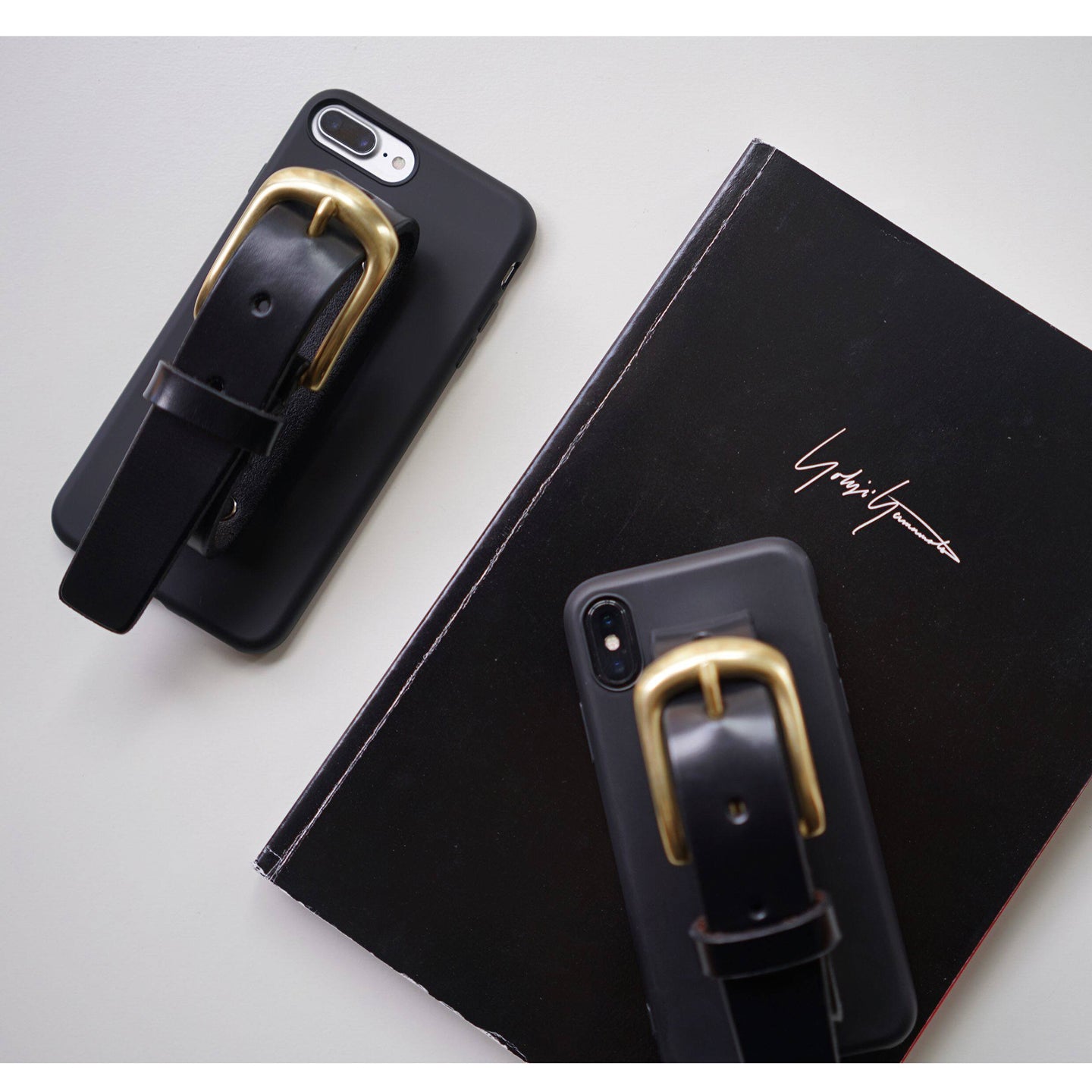 Leather Wristband iPhone Case, Adjustable Strap Shockproof Silicone Cover for iPhone