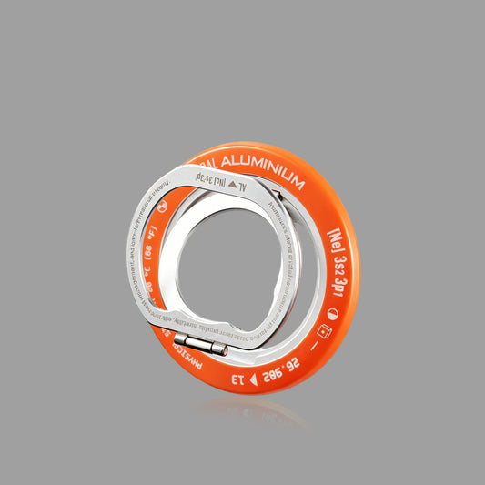 Aluminum Alloy Magnetic Phone Ring Holder, 360° Rotatable Multi-Angle Stand for MagSafe Compatible Devices