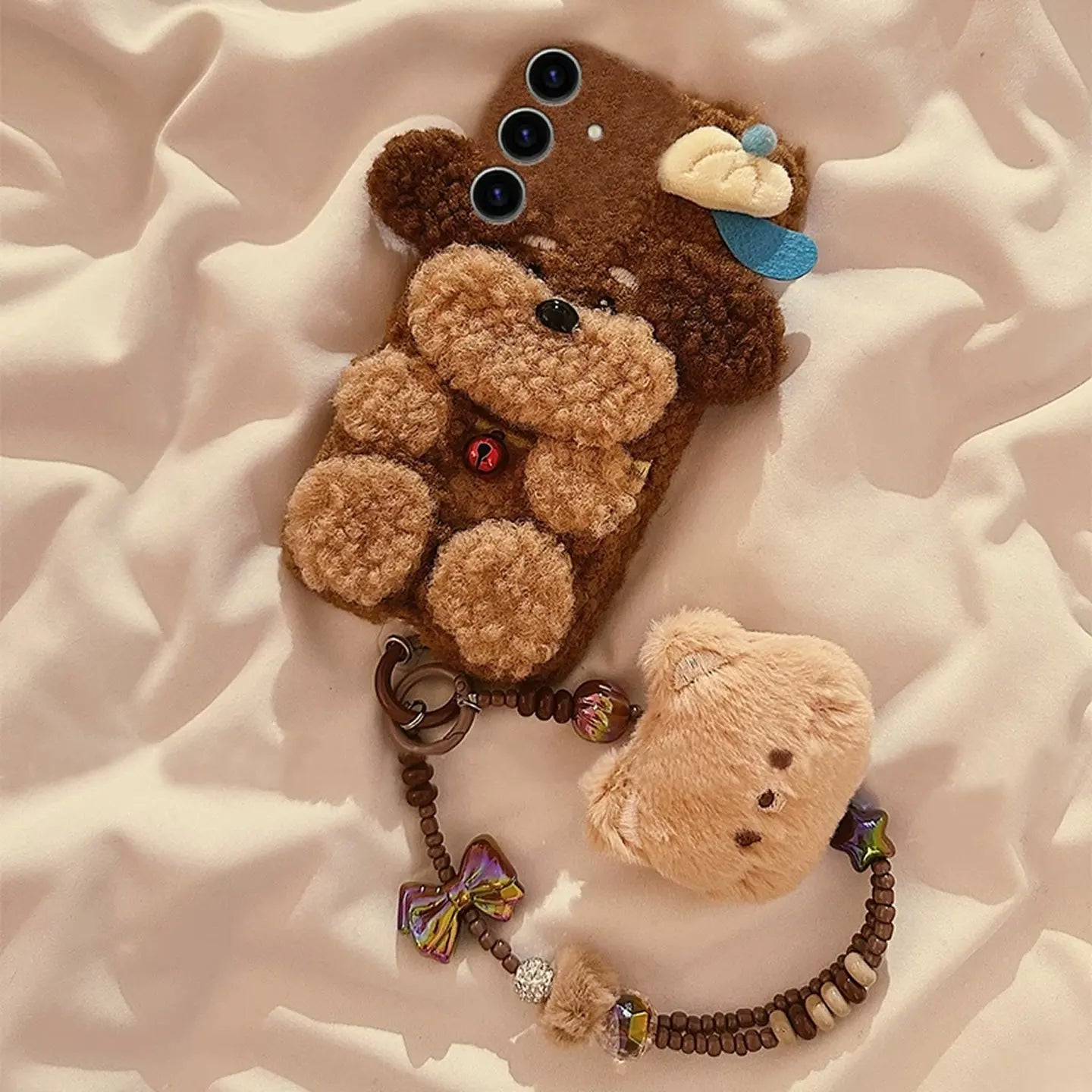 Cute 3D Brown Puppy Plush Case for Samsung Galaxy S-Series SEACASE