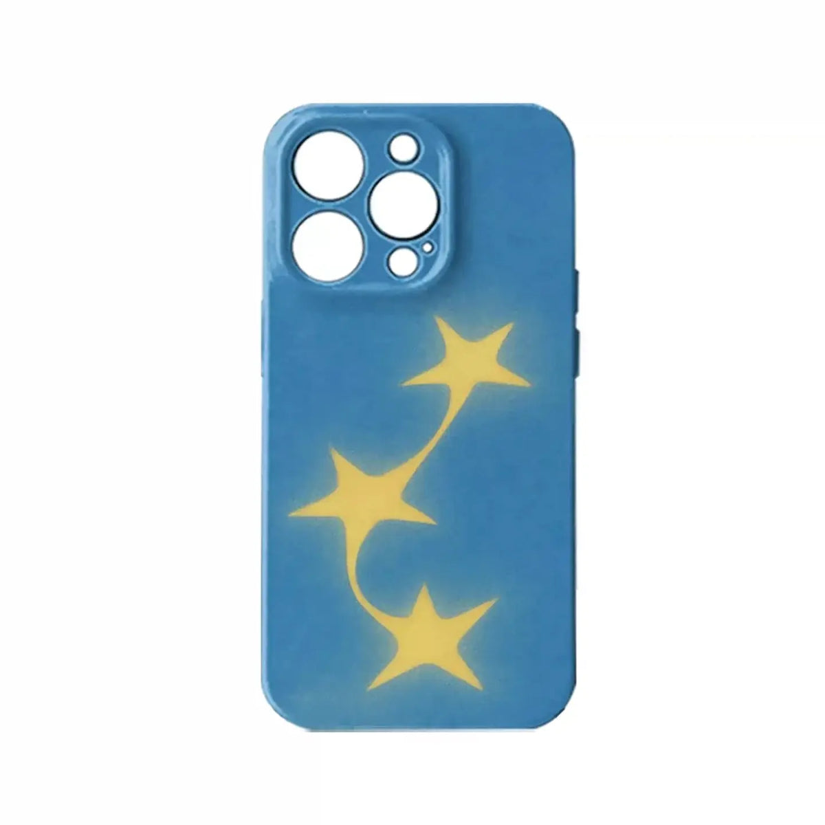 Sky Blue Flying Stars iPhone Case, Frosted Matte Hard Shell SEACASE
