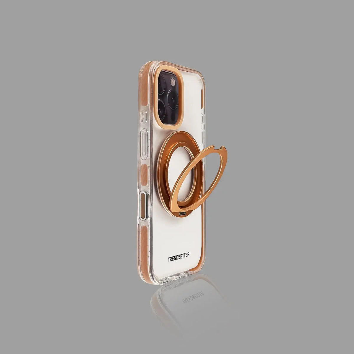 Minimalist Transparent iPhone Case with Magnetic Stand SEACASE