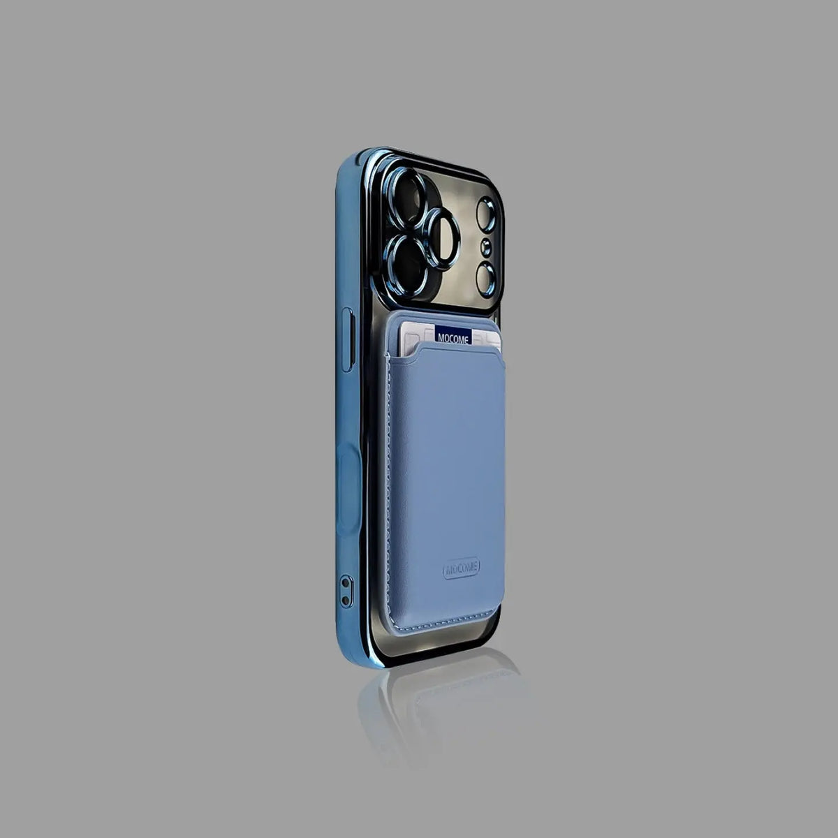 Magnetic Cardholder iPhone Case with Electroplated Frame SEACASE