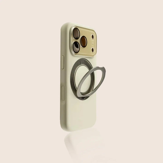 Simple Solid Color iPhone Case with Built-in Ring Holder SEACASE