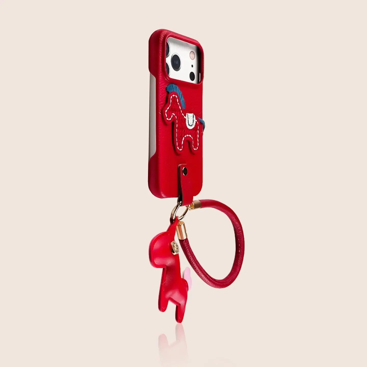 Embroidered Pony iPhone Case with Leather Pony Charm SEACASE