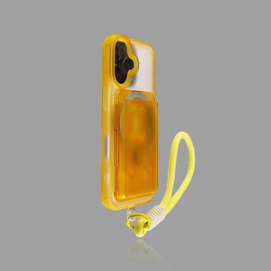 Frosted Matte Transparent iPhone Case with Magnetic Card Holder 我的商店