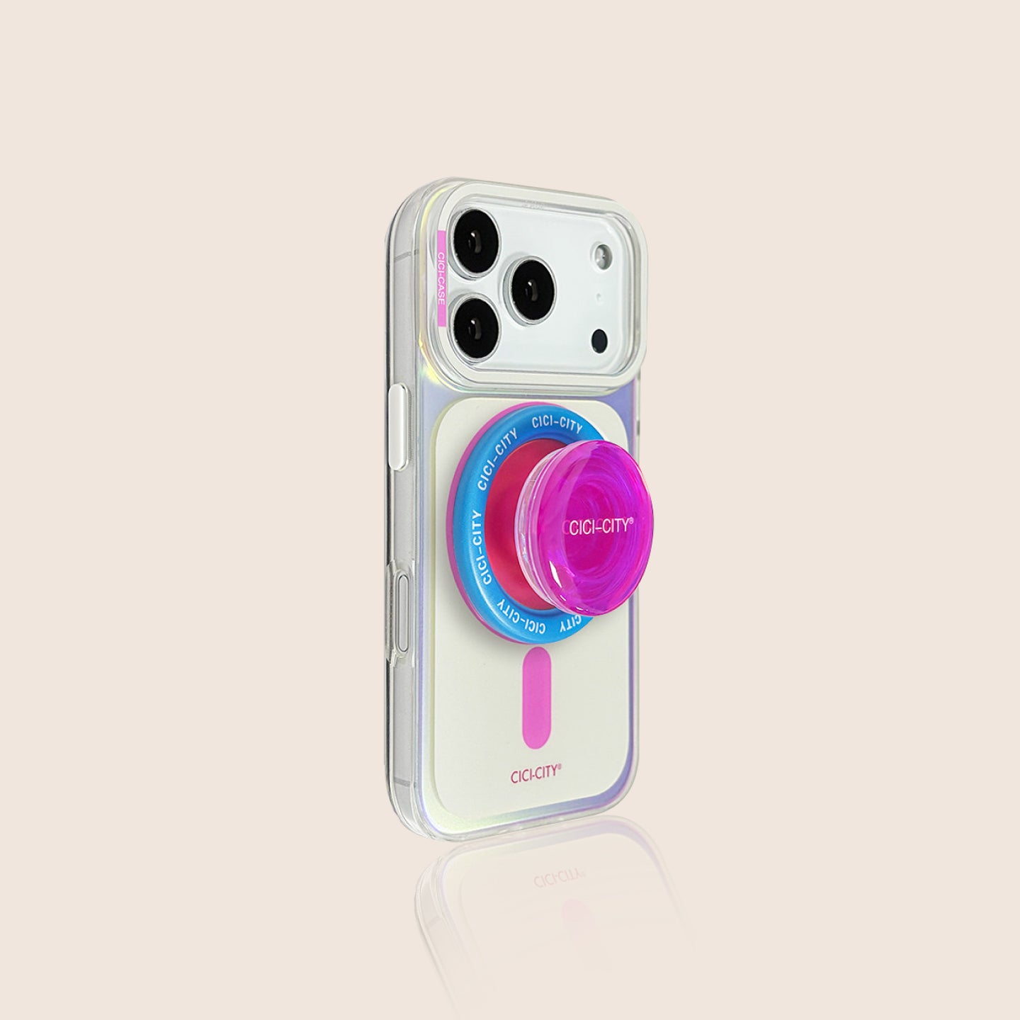 Iridescent Macaron iPhone Case - MagSafe Compatible