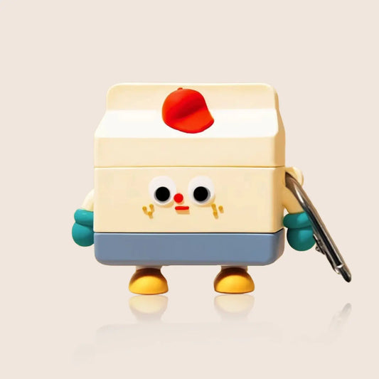 Cartoon Milk Carton AirPods Case SEACASE