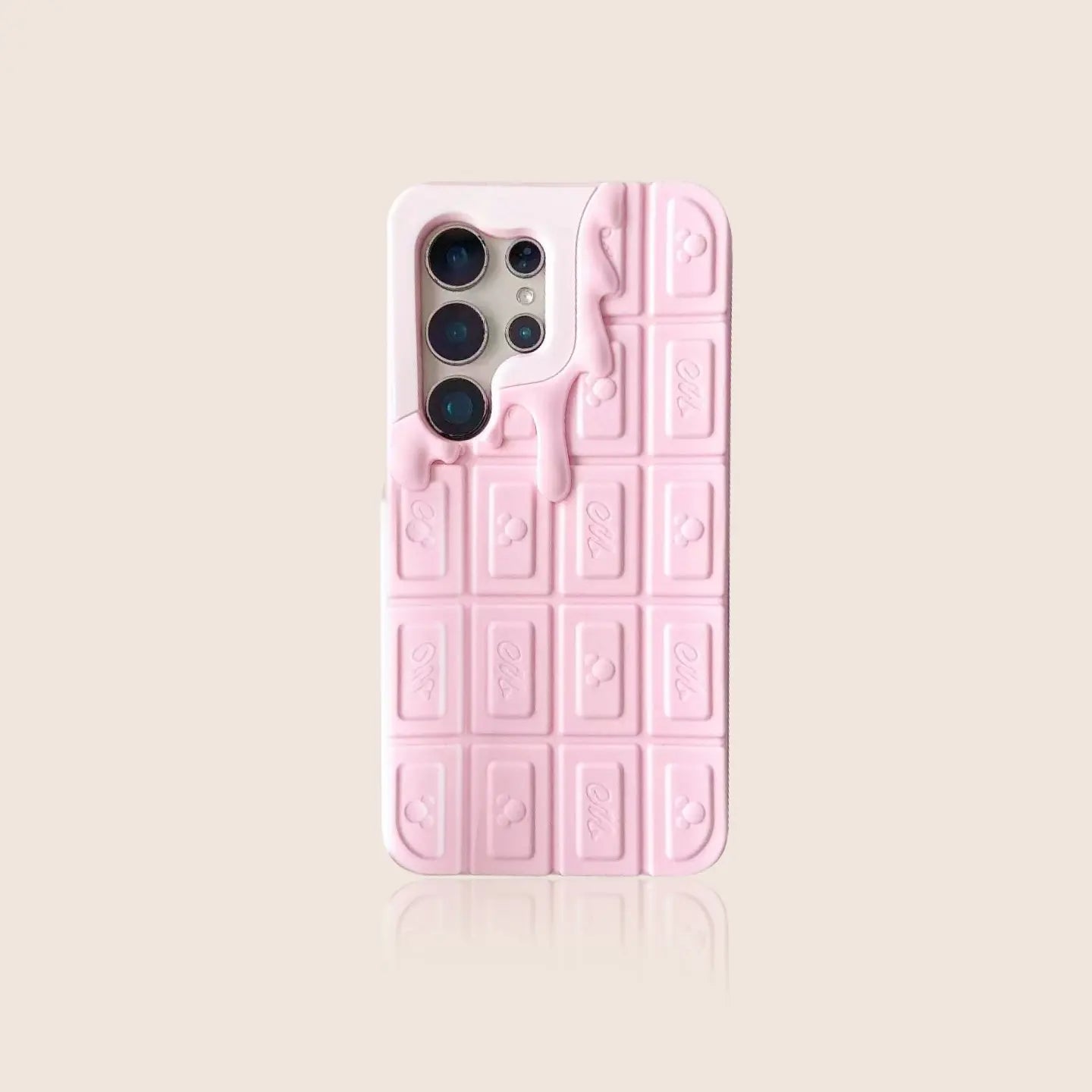 3D Cream Chocolate Phone Case for Samsung S25/S24/S23 我的商店