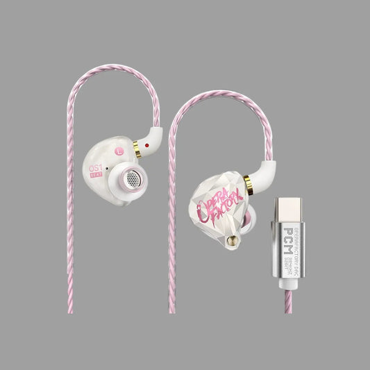 Type-C DAC Wired Gaming In-Ear Earphones with Microphone, Hi-Res Audio, Auto EQ Adjustment for PC & Mobile SEACASE