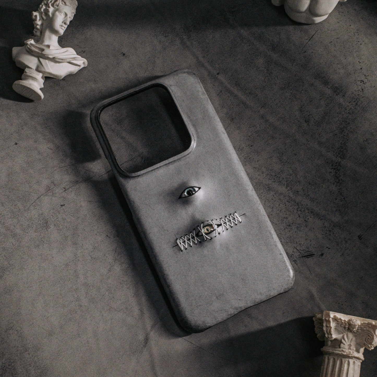 Handmade All-Seeing Eye Leather iPhone Case