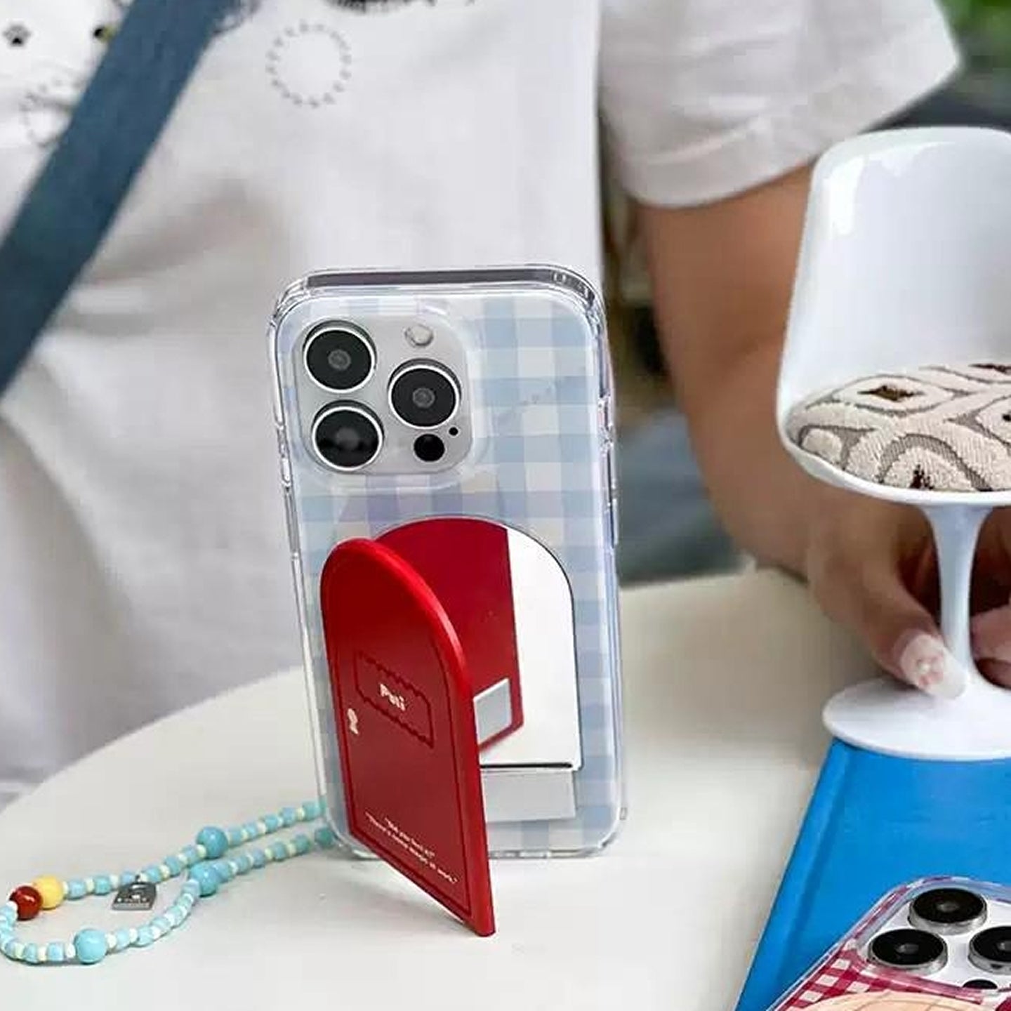 Magic Door Mirror iPhone Case with Stand & Chain