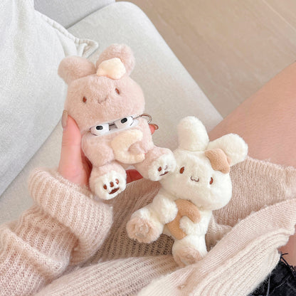 Cute Plush Bunny AirPods Case