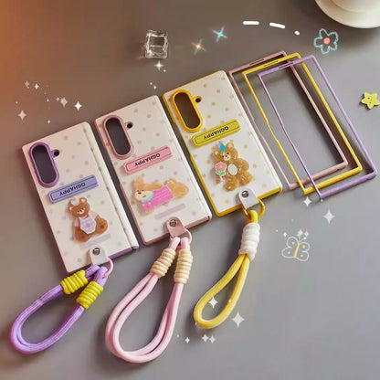 Samsung Z Fold7 Bear Polka Dot Case 我的商店