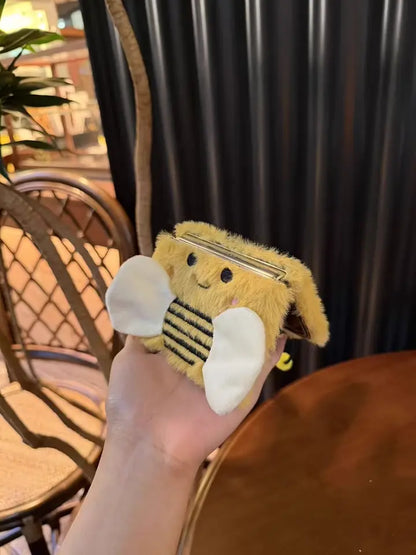 Adorable Fuzzy Bumblebee Phone Case for Samsung Flip7/6/5/4/3 我的商店