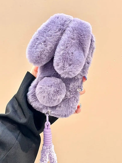 Winter Plush Long-Ear Bunny iPhone Case 我的商店