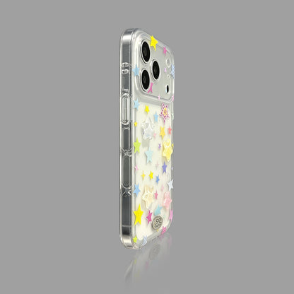 Kawaii Transparent Star Case with Removable Charm Strap