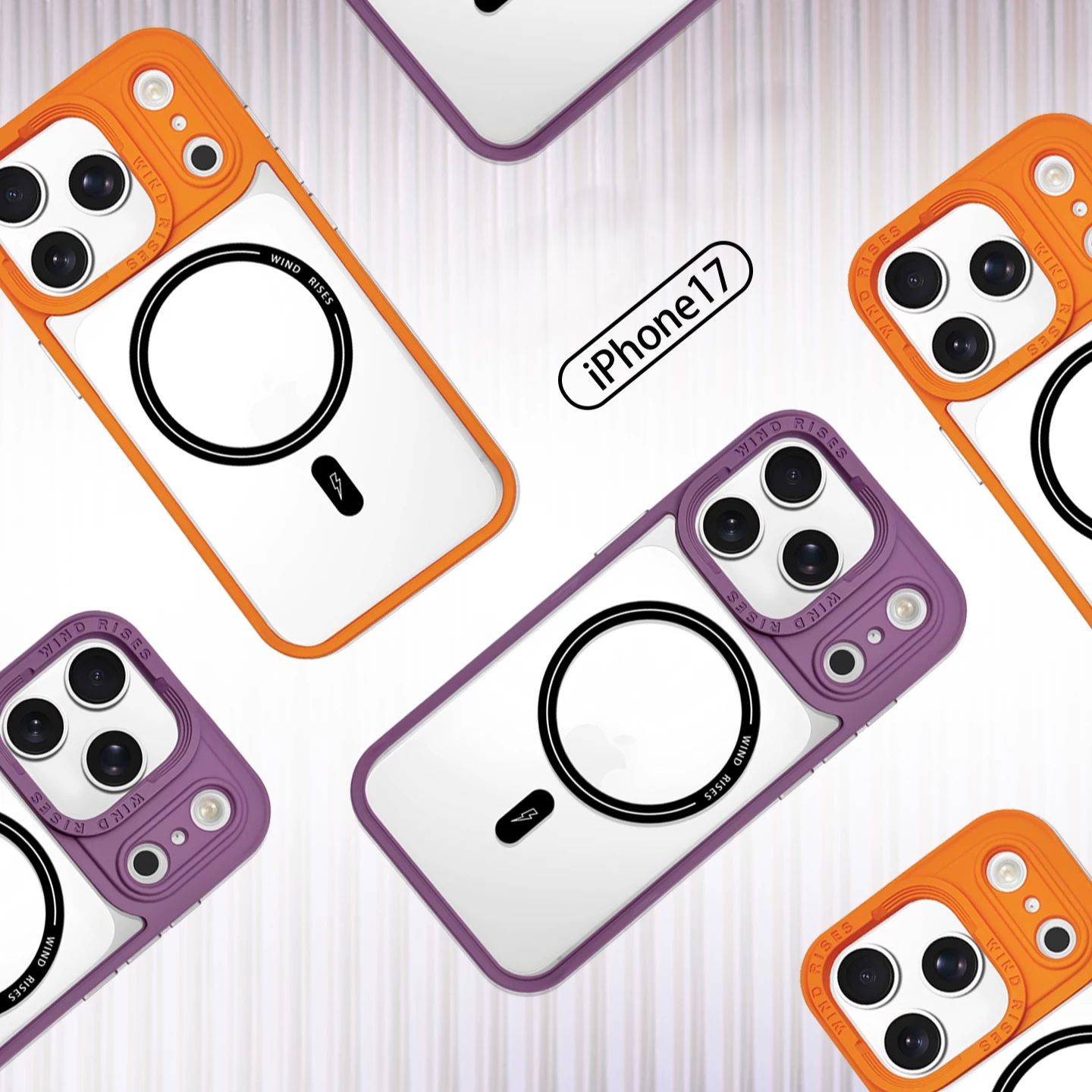 Orange/Purple Magnetic iPhone Case
