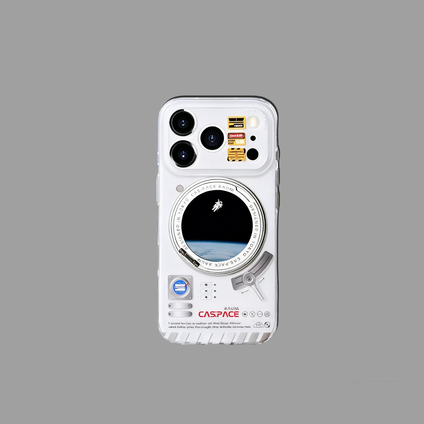 360도 회전 스탠드가 있는 스페이스 캡슐 MagSafe 아이폰 케이스
