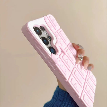 3D Cream Chocolate Phone Case for Samsung S25/S24/S23 我的商店
