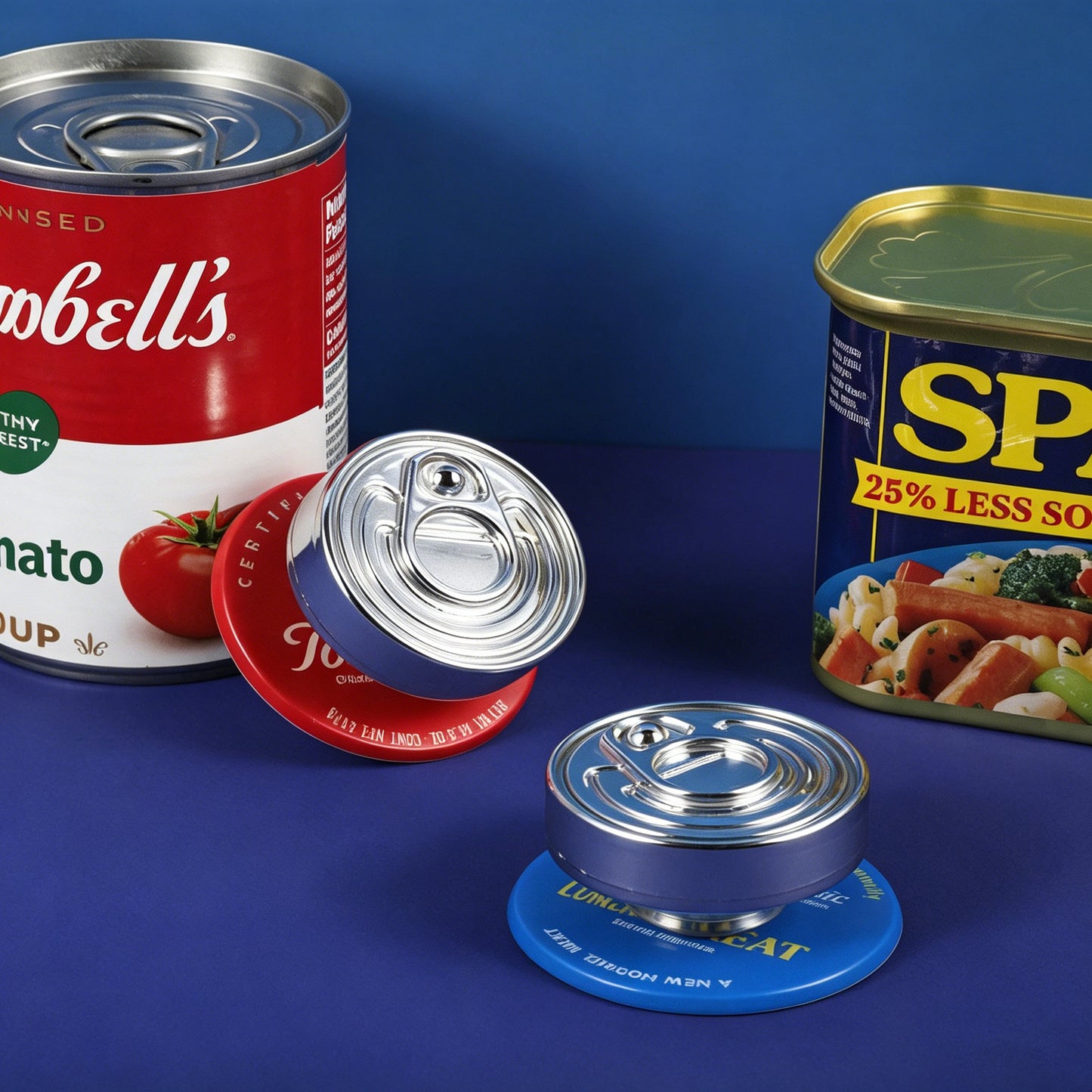 Canned Food MagSafe Phone Holder, Retro Can Lid Design Stand