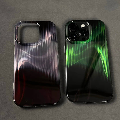 Gradient Stripe Glossy iPhone Case