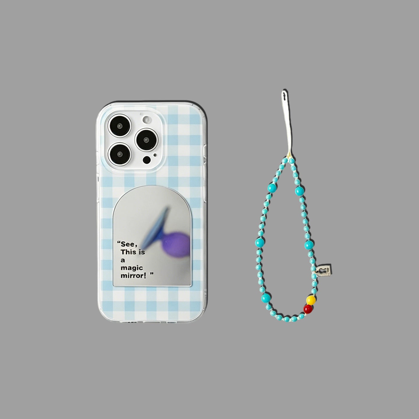 Magic Door Mirror iPhone Case with Stand & Chain
