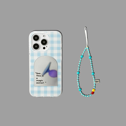 Magic Door Mirror iPhone Case with Stand & Chain
