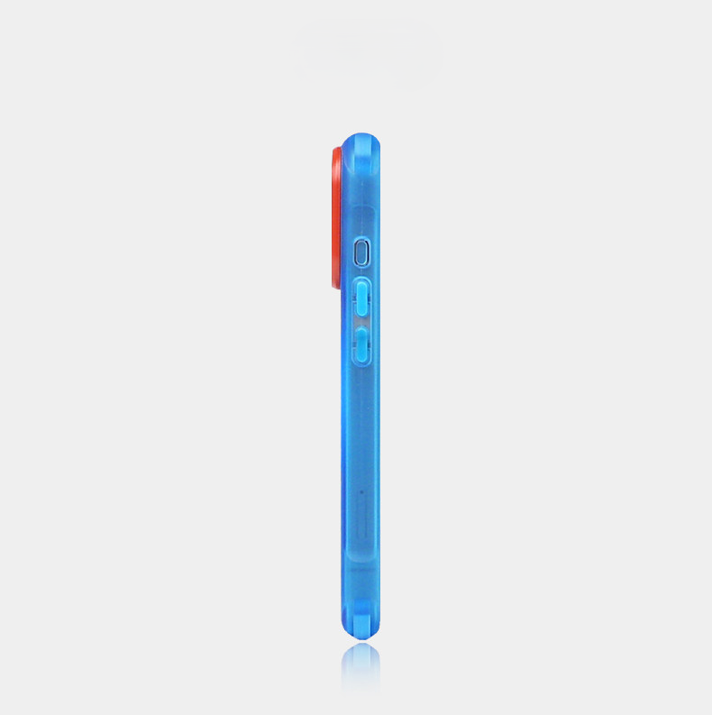 Solid Color Frosted MagSafe iPhone Case, Four-Corner Lanyard Hole Shockproof Protective Cover