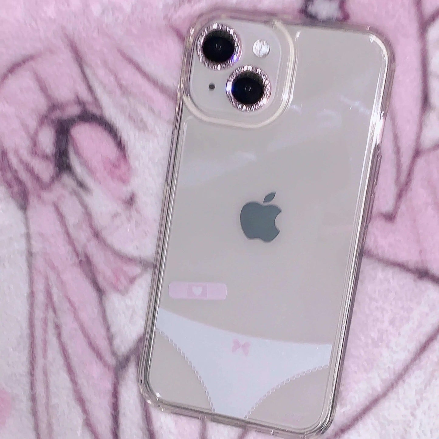 Y2K Coquette Aesthetic iPhone Case with Fluffy Charm