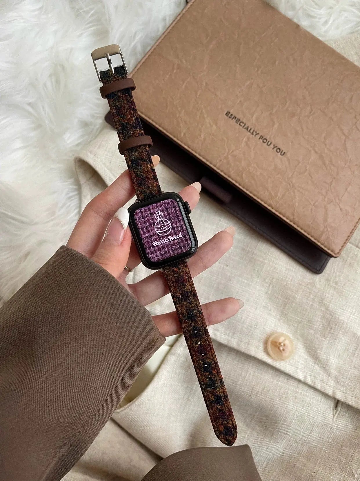 Classic Plaid Wool Watch Band for Apple Watch 我的商店