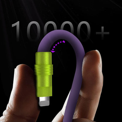 Dopamine Color USB-C to Lightning Fast Charging Cable, Thick Soft Silicone iPhone Charger Cord