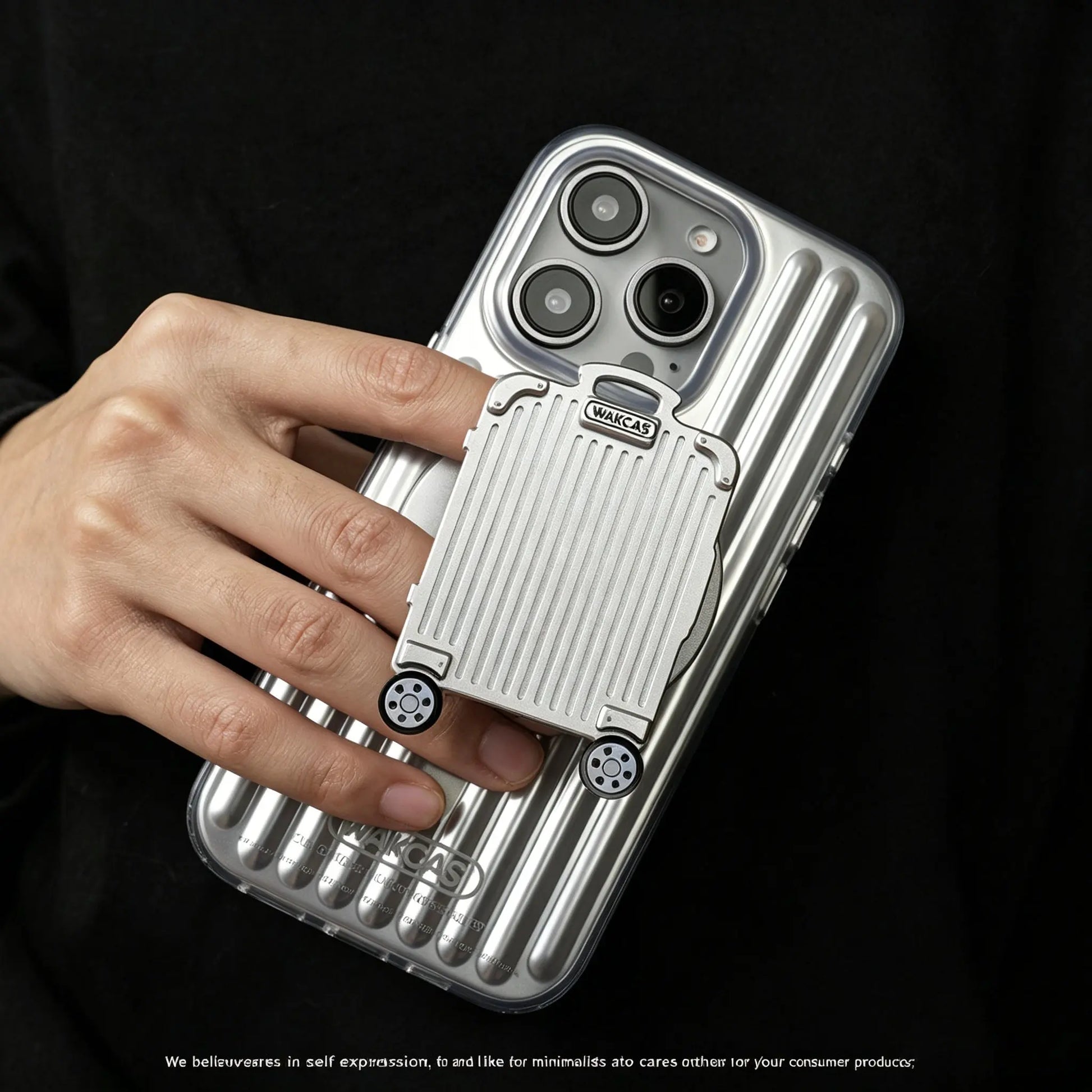 Suitcase MagSafe Phone Holder, Mini Luggage Design Stand with Spinning Wheels 我的商店
