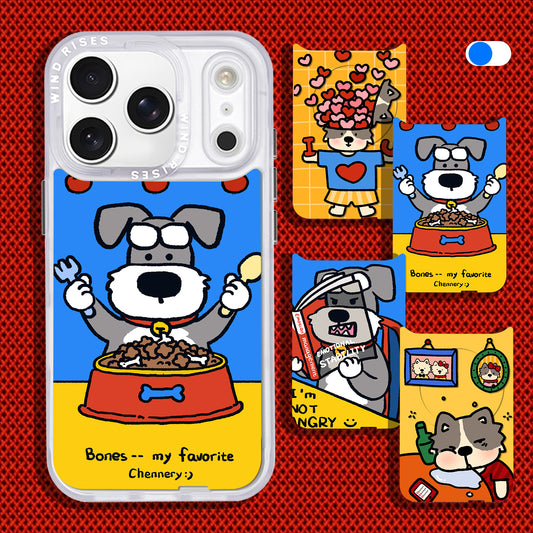 Cartoon Funny Colorful Cat and Dog Pattern Series