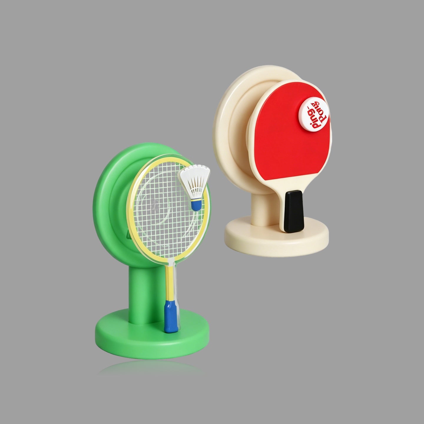 Table Tennis & Badminton Racket MagSafe Phone Ring Holder, 360° Rotating Sports-themed Stand