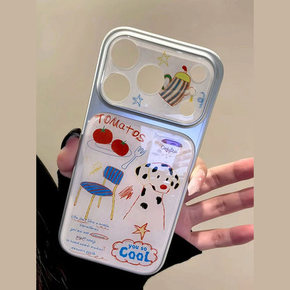Doodle Dalmatian iPhone Case, Hand‑drawn Style Protective Cover