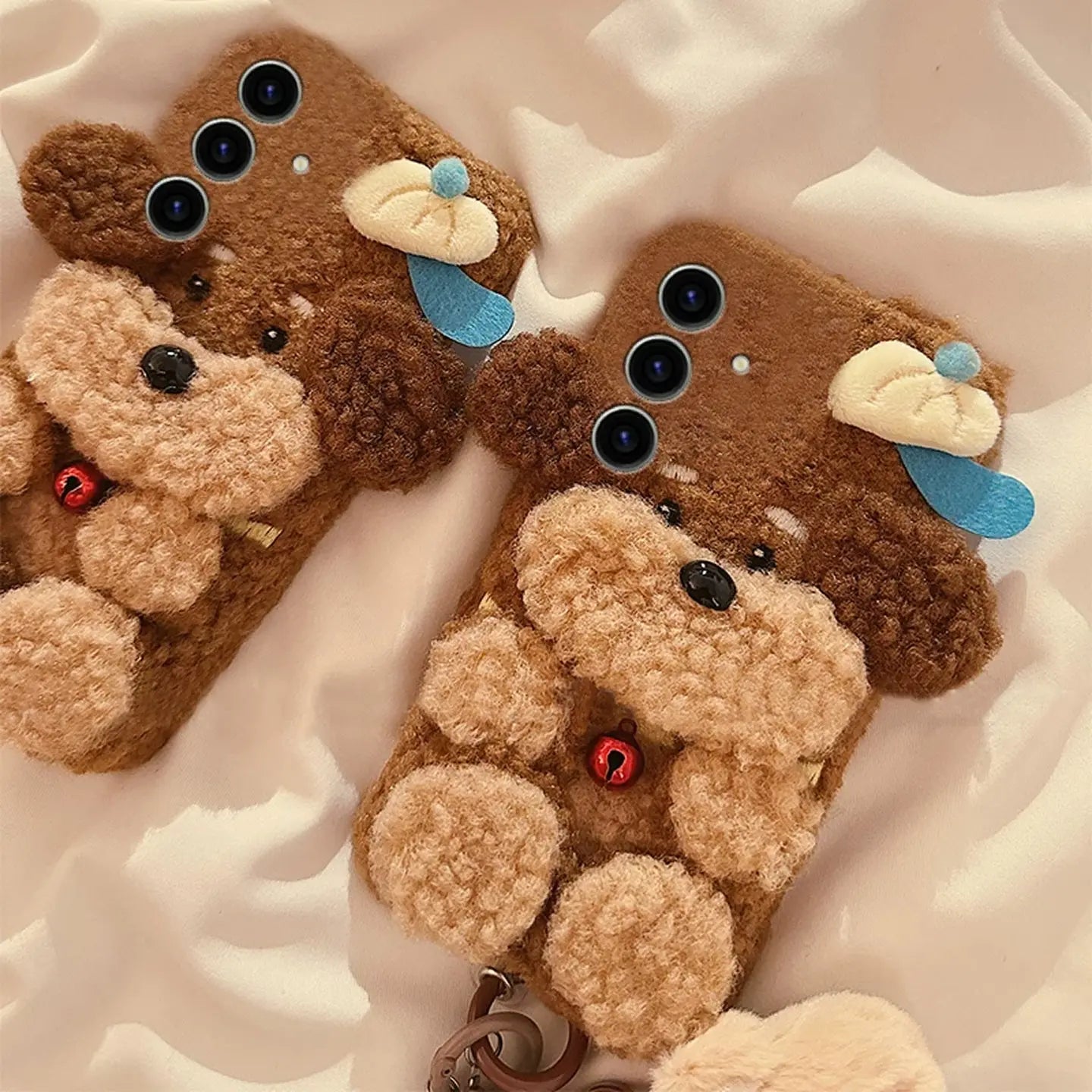 Cute 3D Brown Puppy Plush Case for Samsung Galaxy S-Series SEACASE