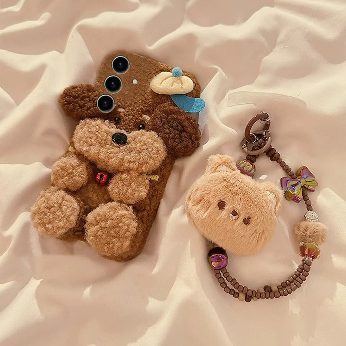 Cute 3D Brown Puppy Plush Case for Samsung Galaxy S-Series SEACASE