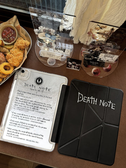 Death Note Quicksand Acrylic iPad Case With Pencil Slot