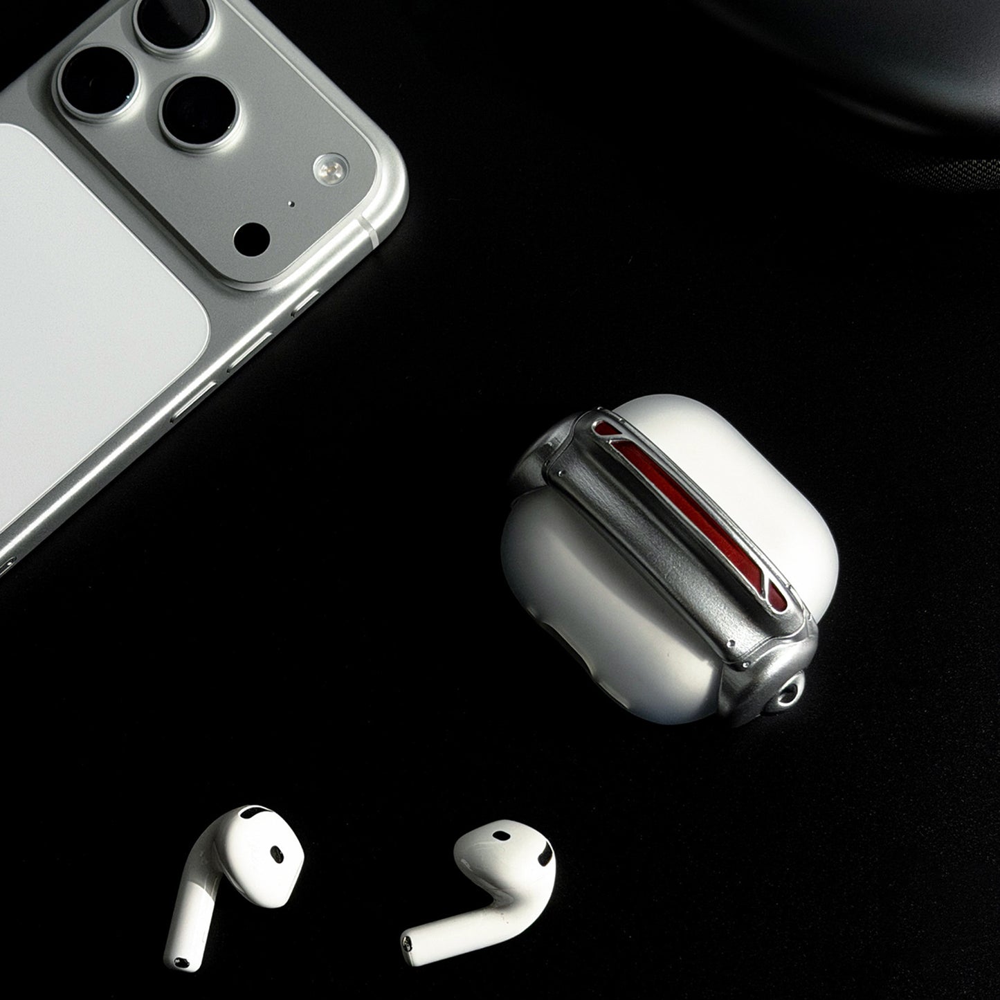 Laser Eye Armor AirPods Case with Lanyard