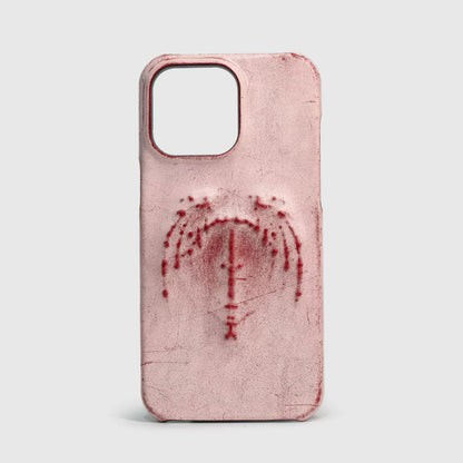 Vintage Gothic Vampire Bat Embossed iPhone Case