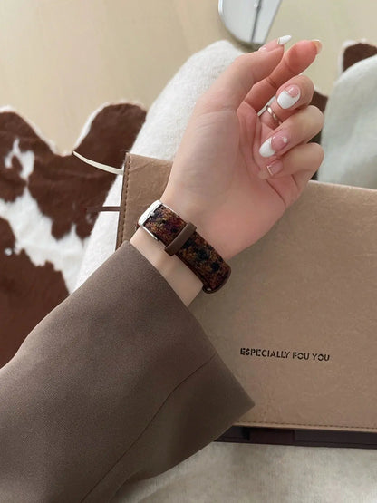 Classic Plaid Wool Watch Band for Apple Watch 我的商店