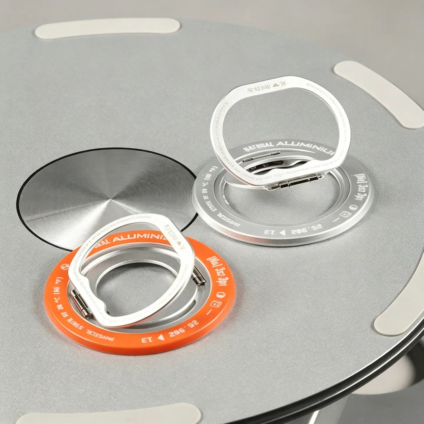 Aluminum Alloy Magnetic Phone Ring Holder, 360° Rotatable Multi-Angle Stand for MagSafe Compatible Devices 我的商店