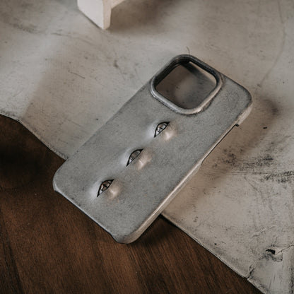 Three Eyes Handmade Vintage Leather iPhone Case