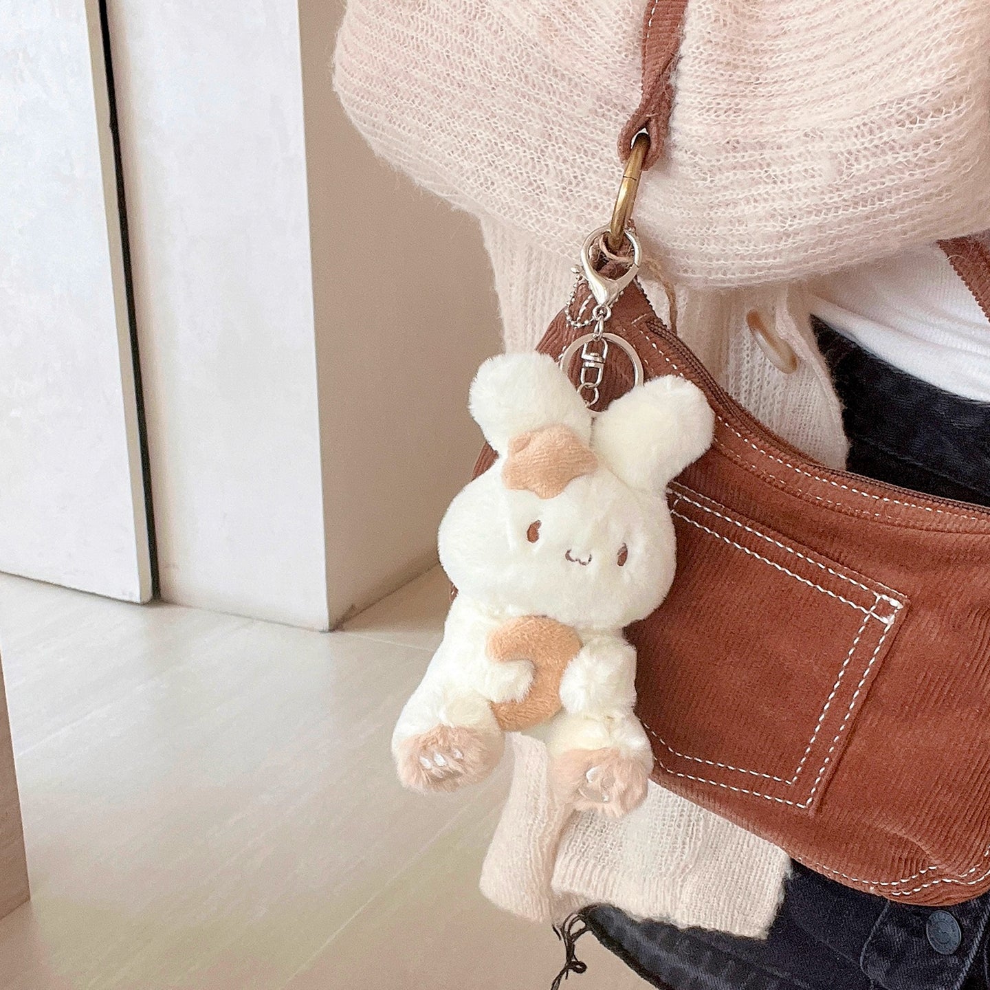 Cute Plush Bunny AirPods Case
