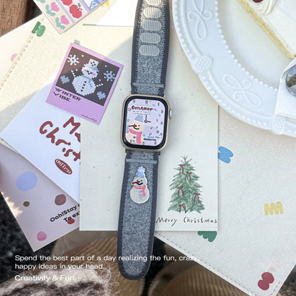 Soft Cozy Double-Layer Wool Watch Band for Apple Watch seaart