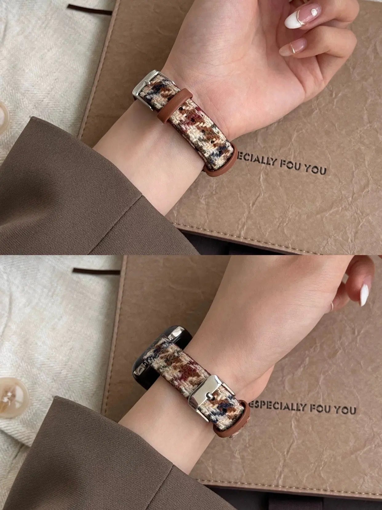 Classic Plaid Wool Watch Band for Apple Watch 我的商店