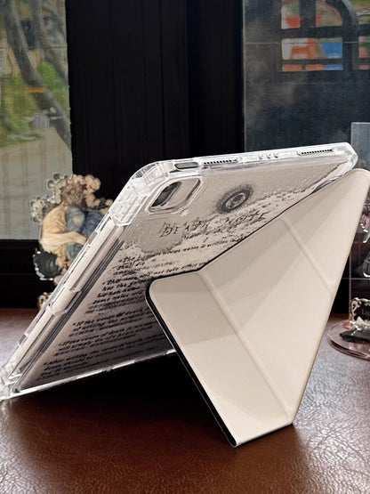 Death Note Quicksand Acrylic iPad Case With Pencil Slot
