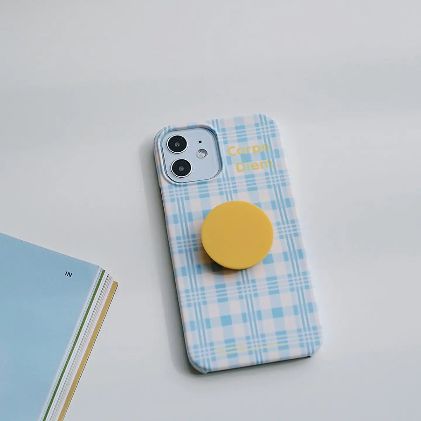 Vintage Plaid Matte Hard iPhone Case with Stand SEACASE