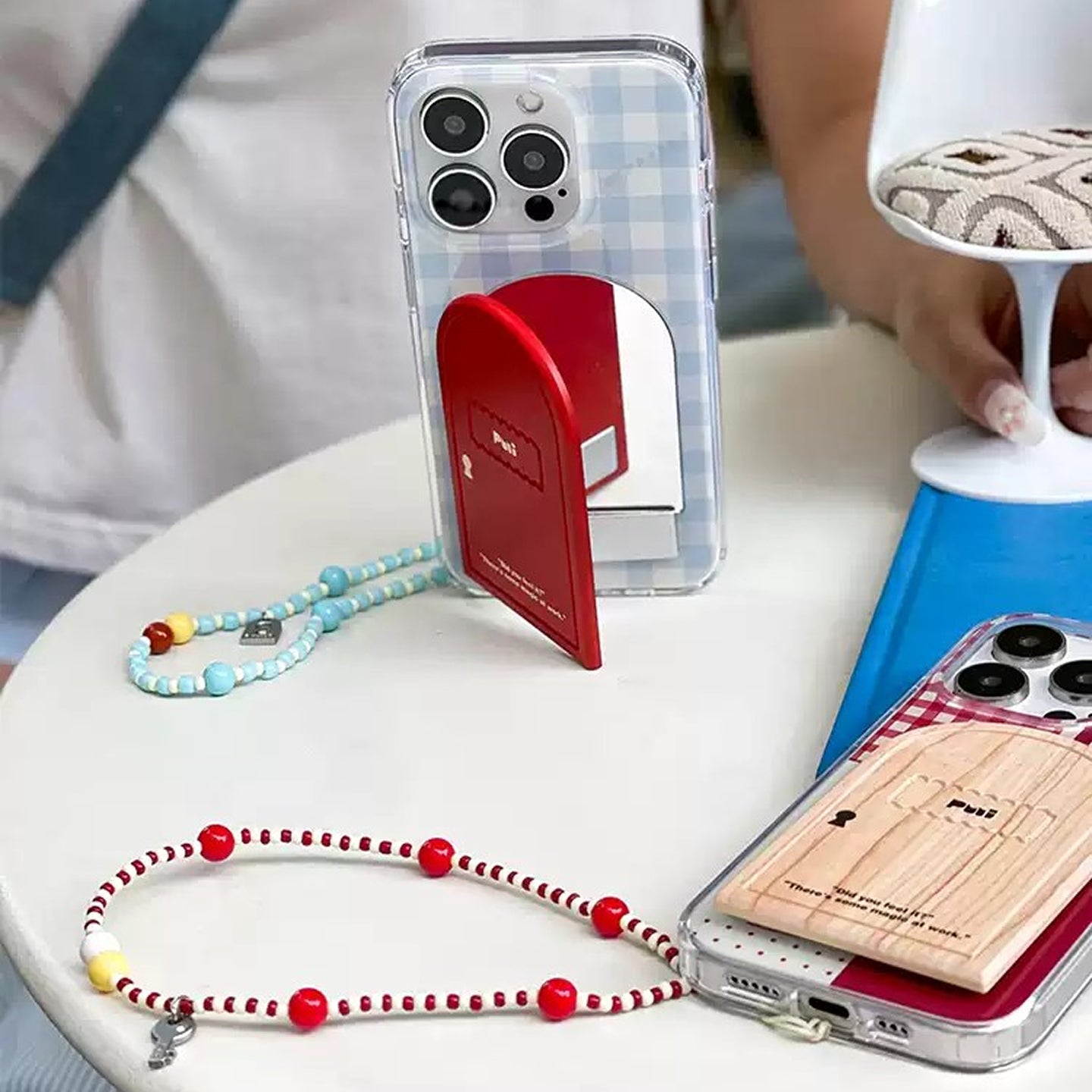 Magic Door Mirror iPhone Case with Stand & Chain