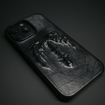 Vintage Gothic Vampire Bat Embossed iPhone Case